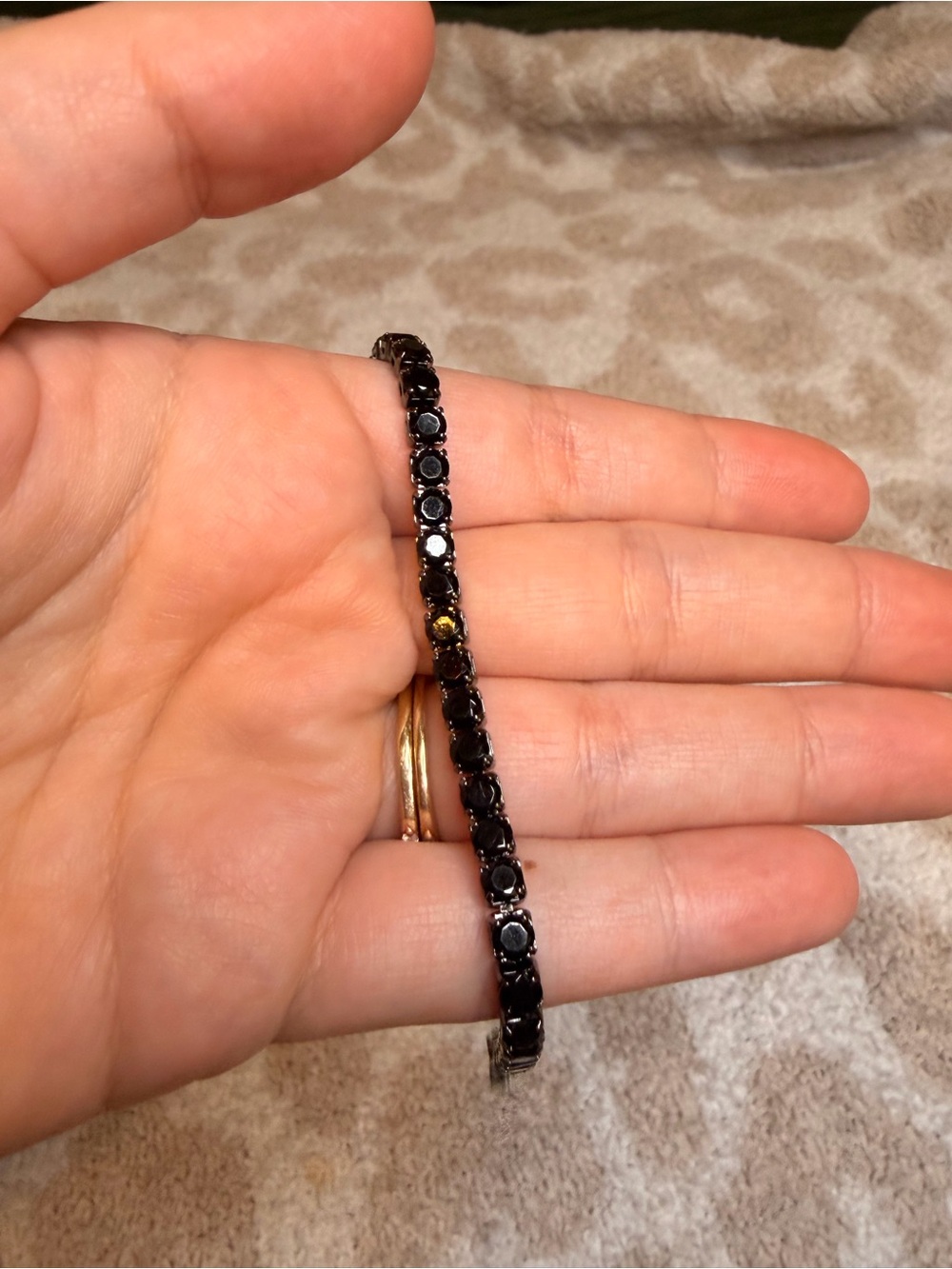 Black Tennis Bracelet